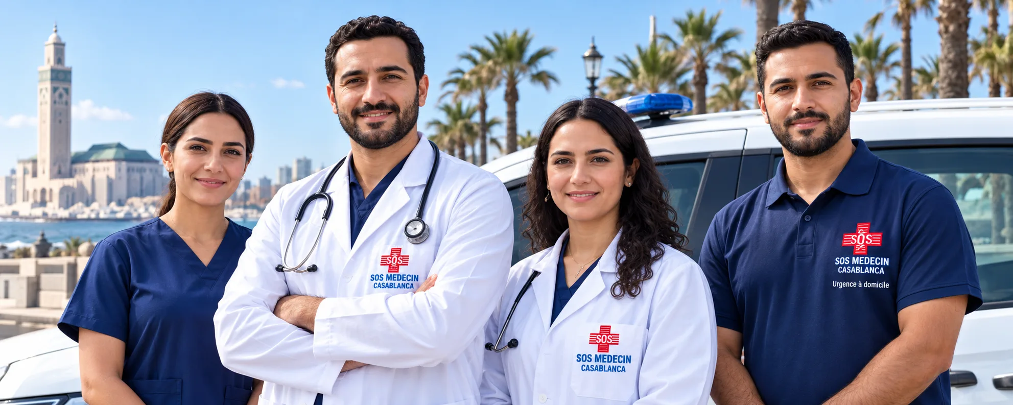 Médecin de SOS Médecin Casablanca en visite à domicile